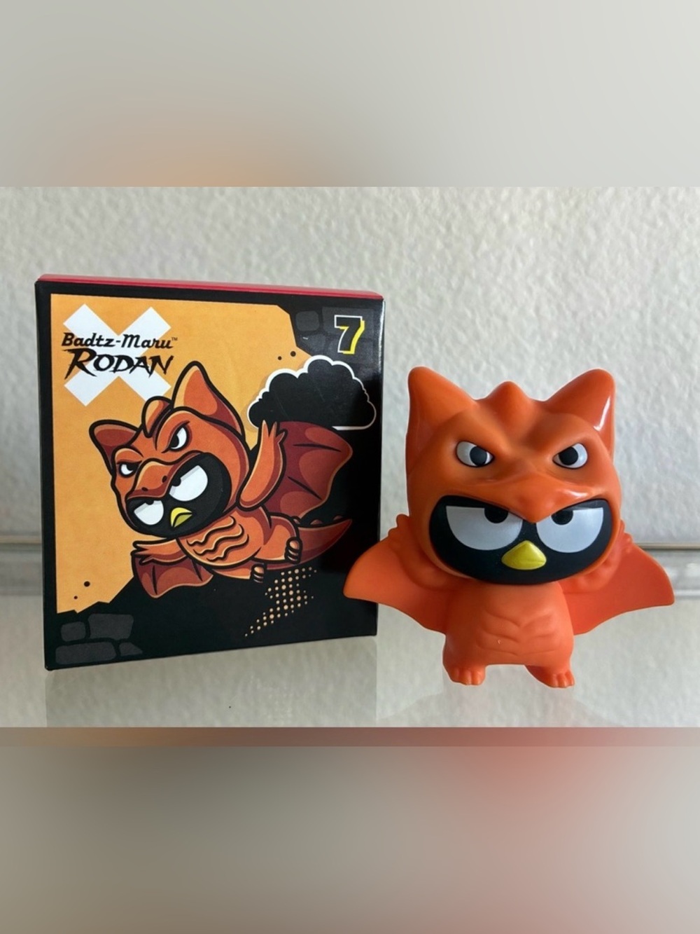 Badtz-Maru x Rodan Orange Collectible Vinyl Figure - Kids Toy